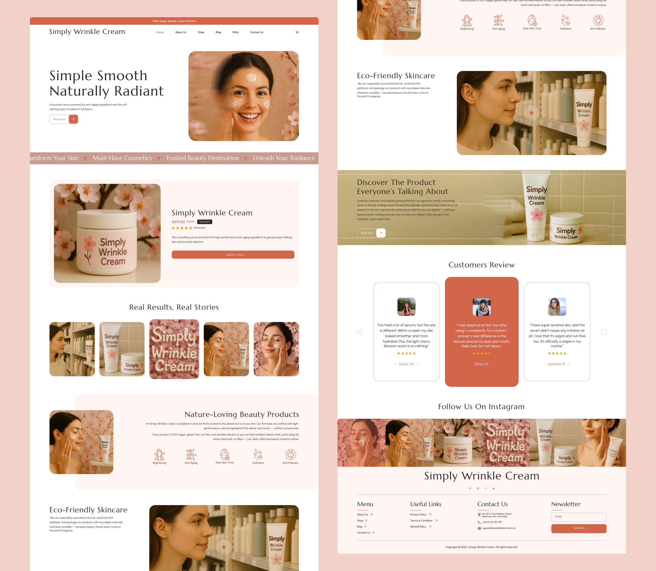 Simply Wrinkle Cream homepage