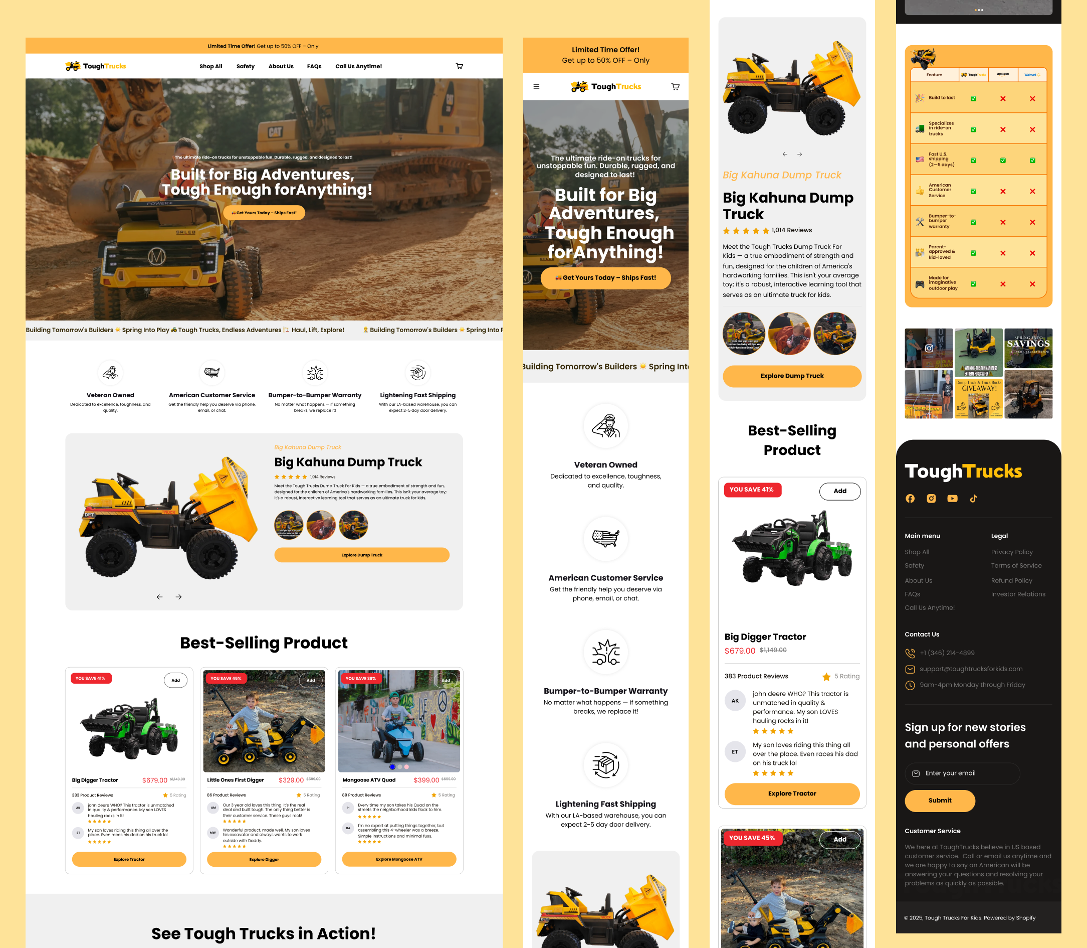 Tough Trucks Website Design